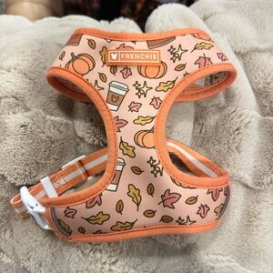 Frenchie Autumn Dog Harness - Orange